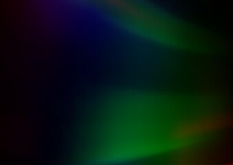 Dark Multicolor, Rainbow vector abstract template. A vague abstract illustration with gradient. Brand new style for your business design.