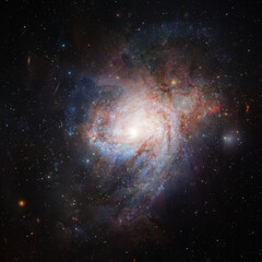 Galaxy cluster. Elements of this image furnished by NASA