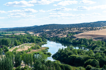 Fototapeta premium ALBA DE TORMES VISTAS DESDE EL CASTILLO DUQUES DE ALBA