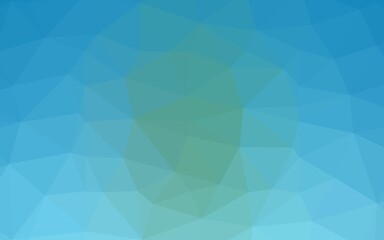 Light Blue, Green vector low poly texture. Modern geometrical abstract illustration with gradient. Completely new design for your business.