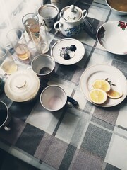 breakfast on a table