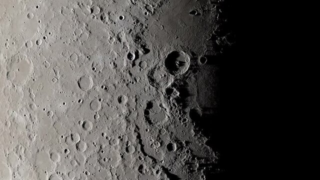 Extremely detailed 4k timelapse of the sun setting on the lunar surface from the moons orbit, Lunar Reconnaissance Orbiter 2009
