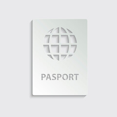 paper pasport icon  vector. travel icon