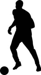 Simple Vector Design of a Football in Black