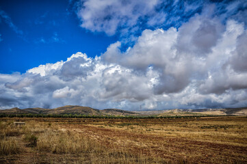 Magical landscapes of Spain, on the way to Granada