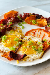 Sunny Side Up Eggs Bacon