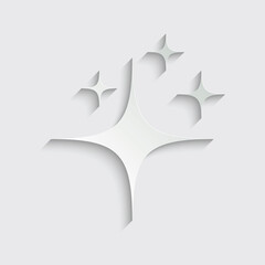 paper  star - vector icon