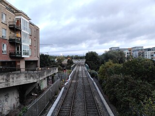 Fototapeta premium old train tracks