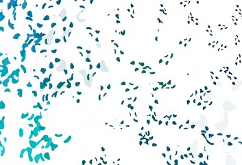 Light Blue, Green vector background with abstract forms.