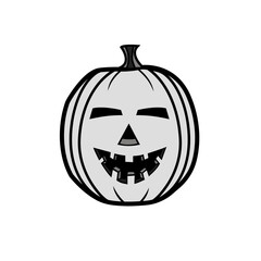 cartoon style vector halloween pumpkin