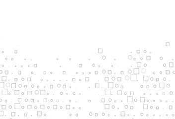 Light Silver, Gray vector texture with disks, rectangles.