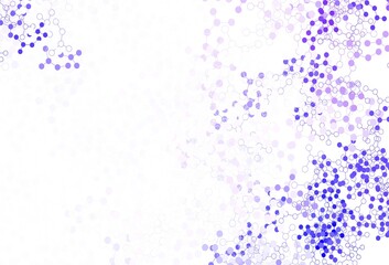 Light Purple vector pattern with artificial intelligence network.