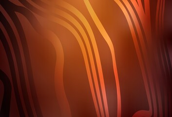 Light Red vector background with bent lines.