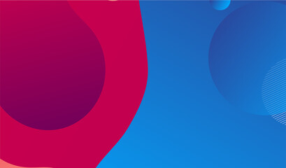 Landing page template with liquid fluid shapes and geometric patterns for business website design. illustration