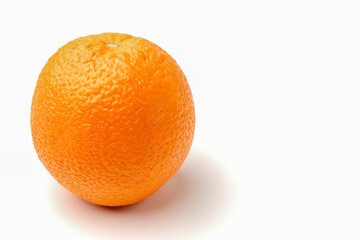 orange close-up on a white background. macro