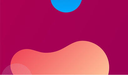 Landing page template with liquid fluid shapes and geometric patterns for business website design. illustration