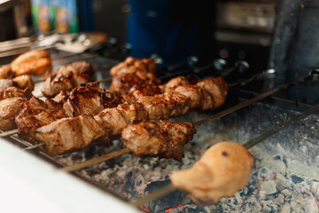 meat on the grill