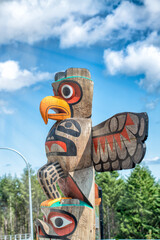 Totem in Cowichan Valley, Canada