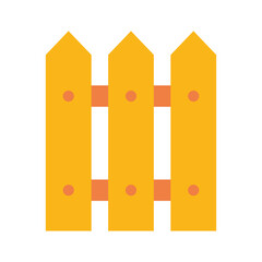 garden fence flat style icon vector design