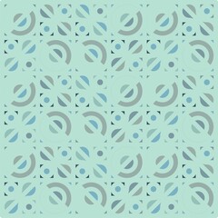 Beautiful of Colorful Circle, Repeated, Abstract, Illustrator Pattern Wallpaper. Image for Printing on Paper, Wallpaper or Background, Covers, Fabrics
