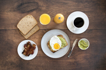 Avocado Toast with a Fried Egg