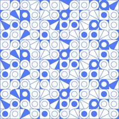 Beautiful of Colorful Circle with Lines, Repeated, Abstract, Illustrator Pattern Wallpaper. Image for Printing on Paper, Wallpaper or Background, Covers, Fabrics