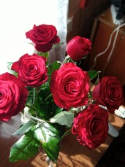 bouquet of red roses