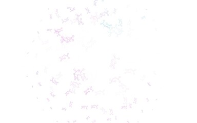 Light Pink, Blue vector backdrop with artificial intelligence data.