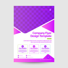 Single Business Corporate Flyer Design Template 