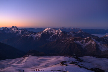 sunrise on Mount Elbrus