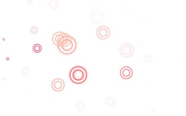 Light Red vector layout with circle shapes.