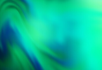 Light Green vector blurred shine abstract texture.