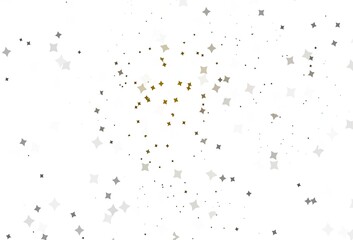 Light Yellow vector template with sky stars.