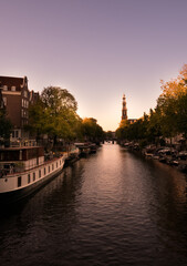 Late afternoon sun at the Amsterdam Canals