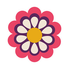 Isolated flower icon vector design