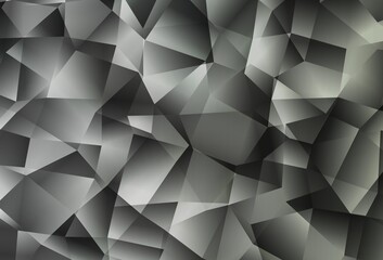 Fototapeta premium Light Gray vector polygonal template.