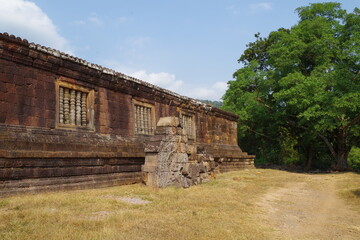 ラオス　世界遺産チャンパサック県の文化的景観にあるワット・プーと関連古代遺産群