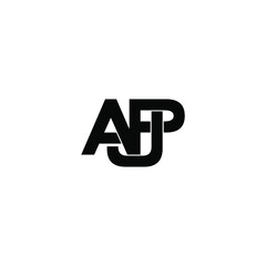 apj letter original monogram logo design