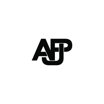 apj letter original monogram logo design