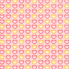 ハートをモチーフにしたパーツ•背景素材