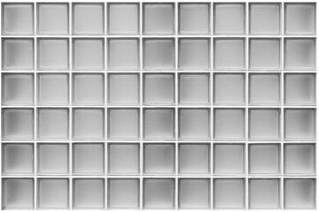 White glass block wall seamless background and texture
