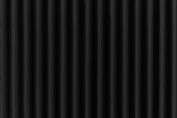 Black Corrugated metal background and texture surface or galvanize steel