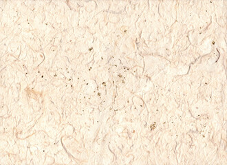 Gold Leaf Flakes on a Neutral Cream Tone Mulberry Paper with , Textured Handmade Paper Background