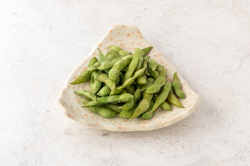 Japanese food taken with topdown view