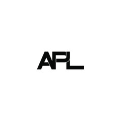 apl letter original monogram logo design