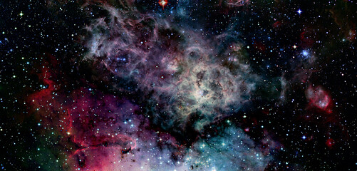 Fototapeta na wymiar Starry deep outer space. Elements of this image furnished by NASA