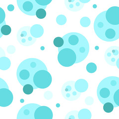 Cute seamless blue circle pattern suitable for background or textile 
