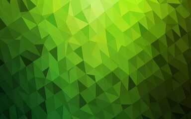 Fototapeta na wymiar Light Green vector polygonal pattern. Colorful illustration in Origami style with gradient. Brand new design for your business.