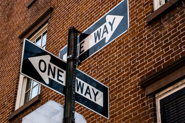 Two one ways 
