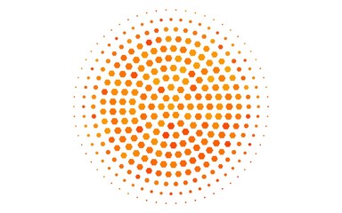 Light Orange vector texture with colorful hexagons. Illustration of colored hexagons on white surface. New design for website's poster, banner.